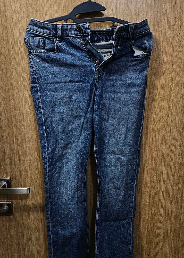 Dark Blue Denim Jeans