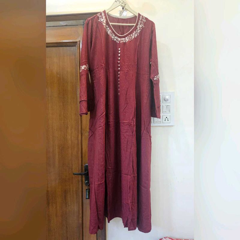 Elegant Maroon Gown