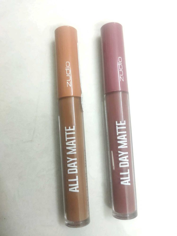 Zudio Nude Matte Lipsticks with Free Lipliner