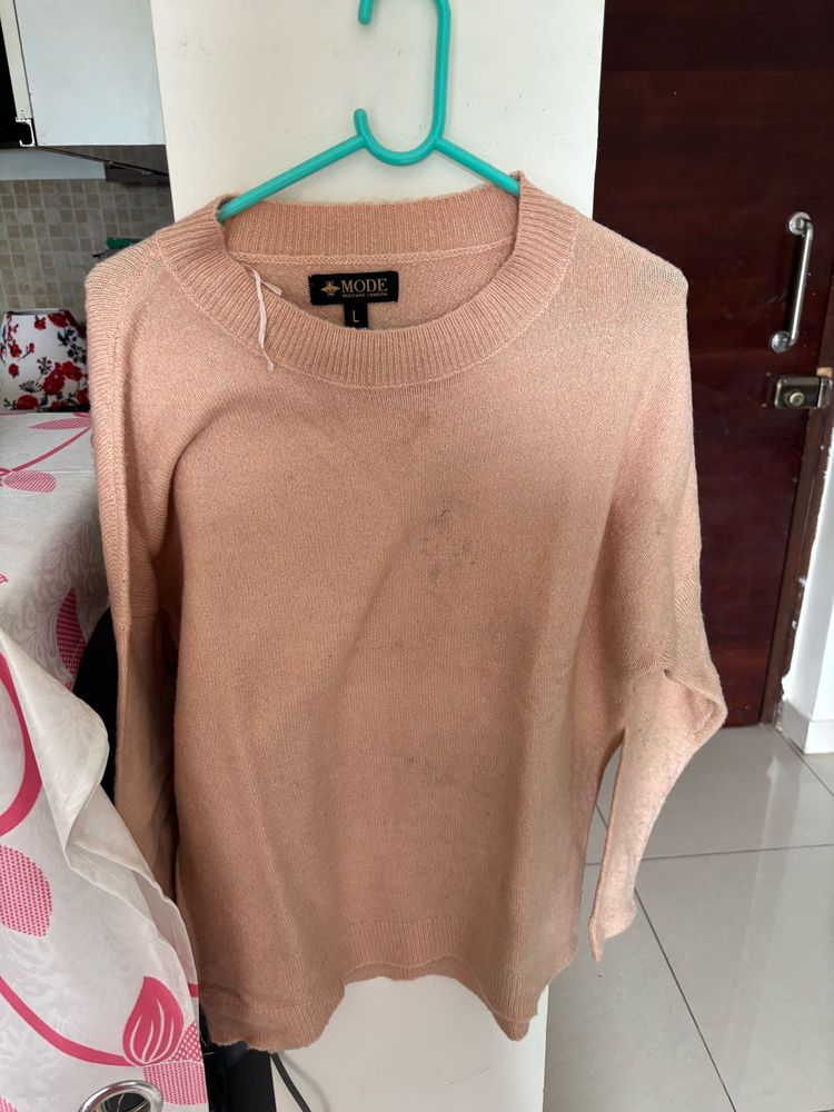 Peach Knit Sweater