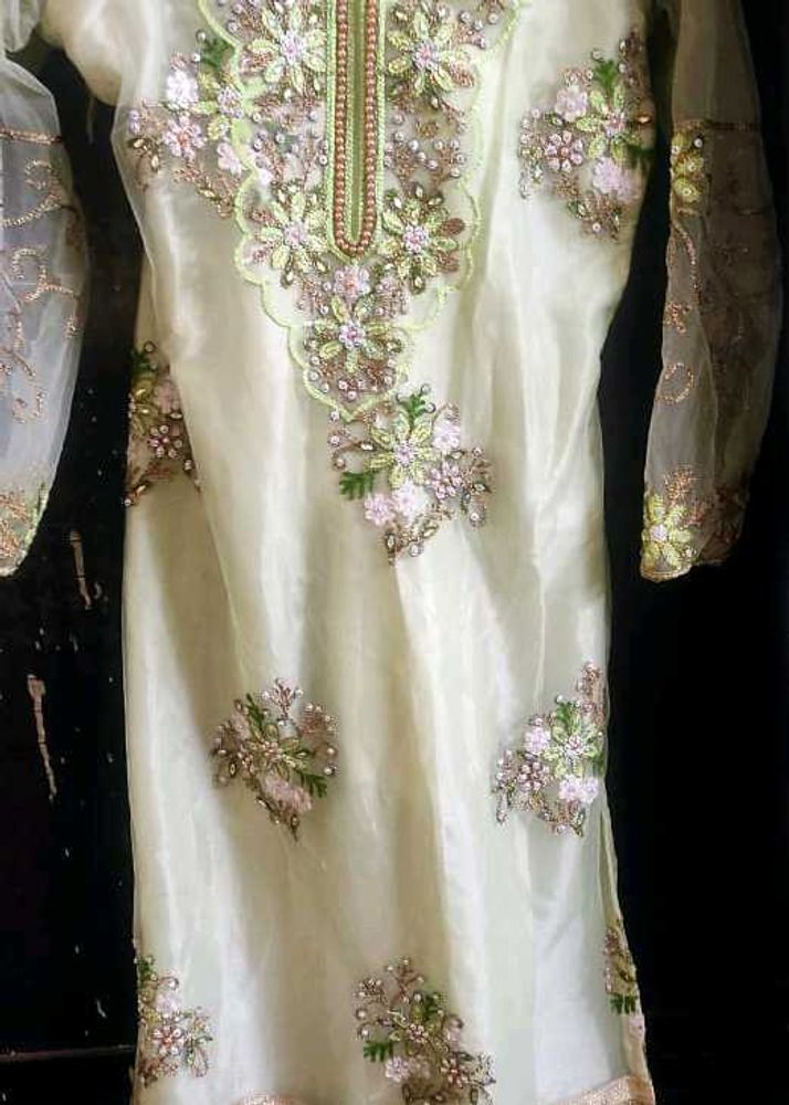 Fluorescent Green /festive&amp;wedding wear suit set .