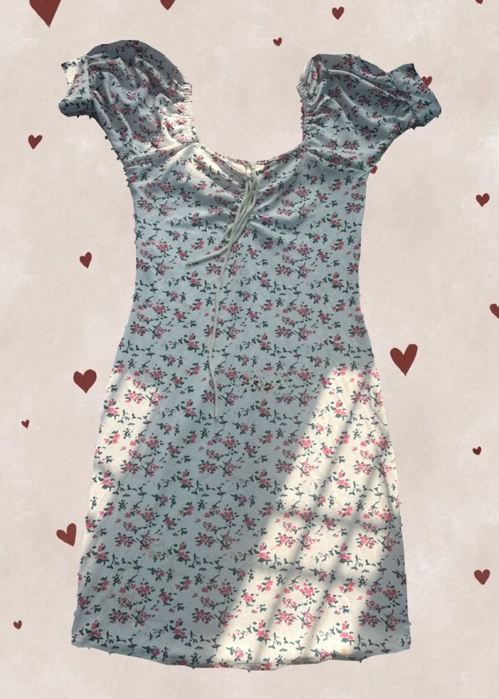 white and pink mini dress