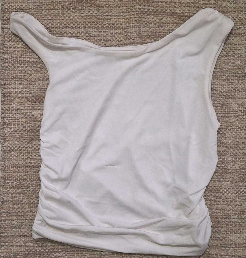 Max Women Solid One-shoulder fitted To
