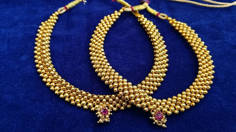 Gold Moti Necklace