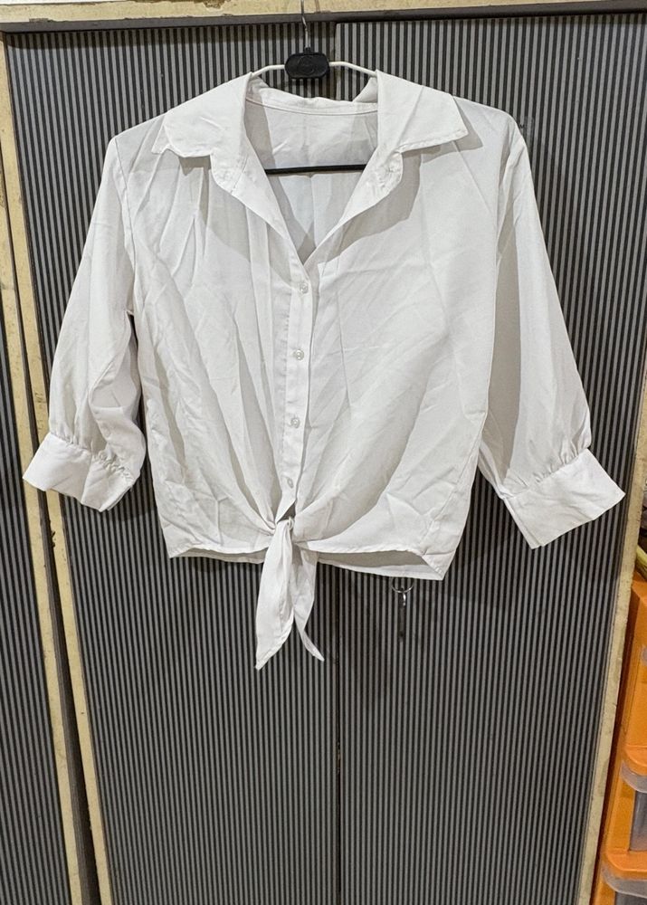 Shirt Top With Knot