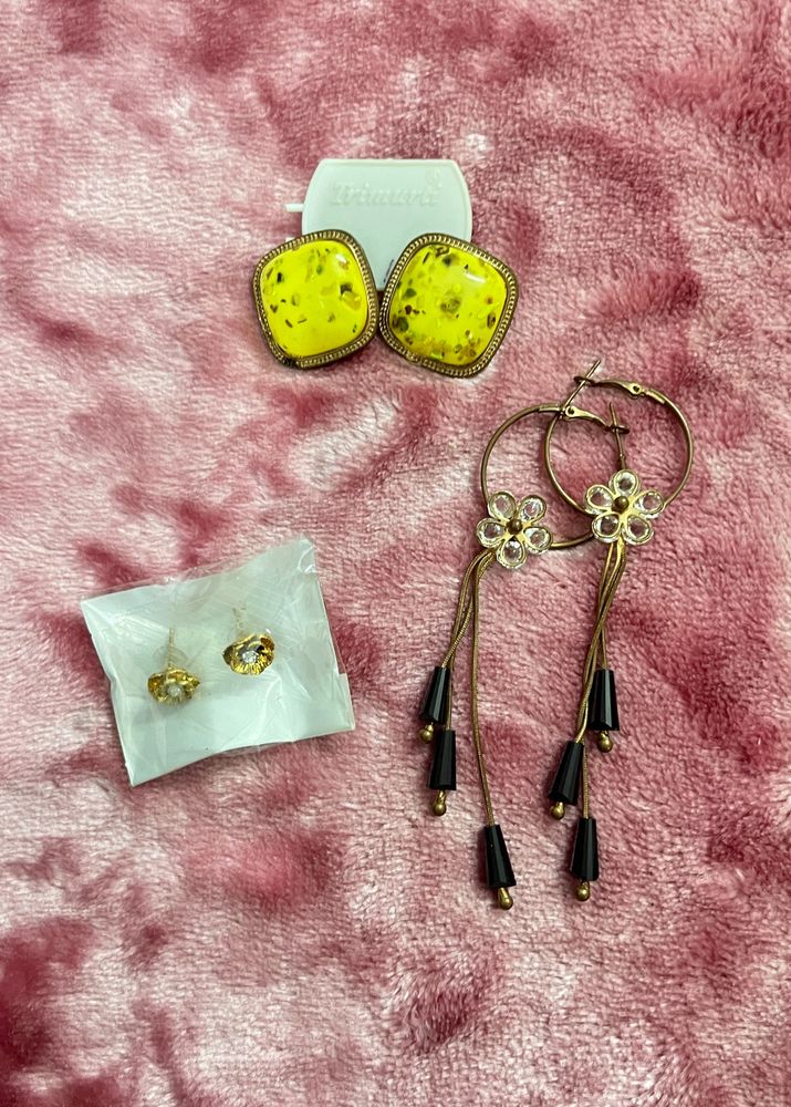 Combo Of Three Beautiful Earrings