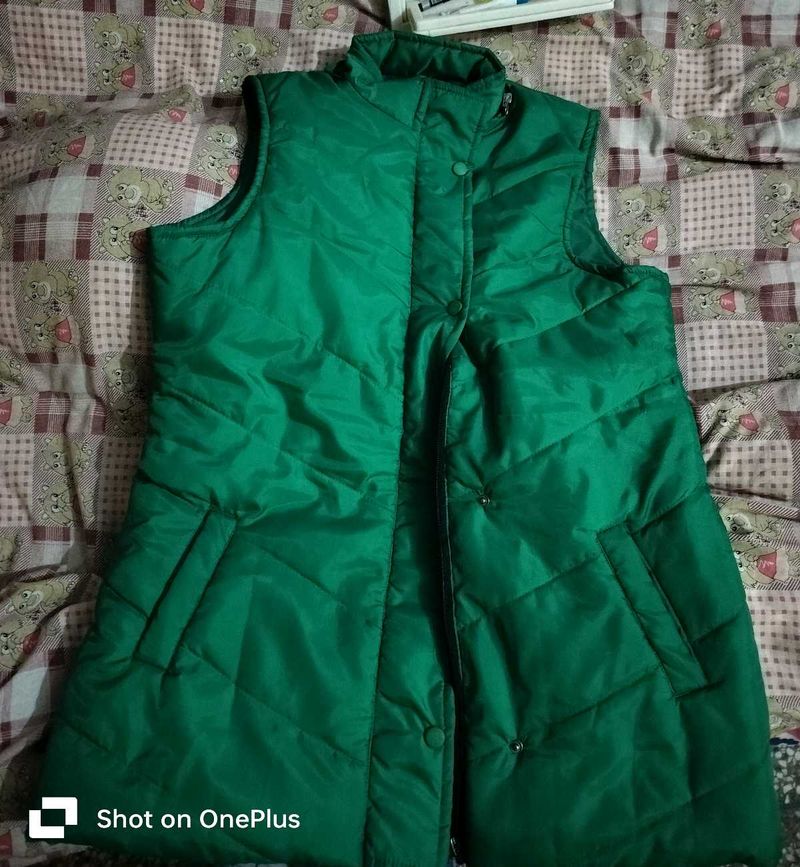 half Green Jacket For Women