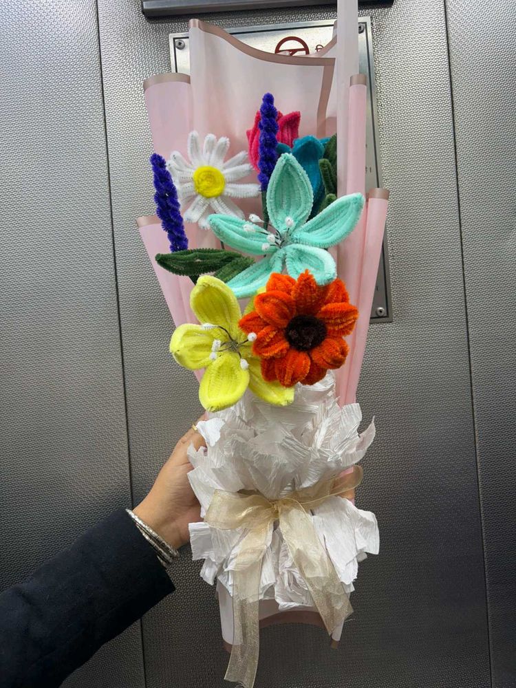 Handmade Crochet Flower Bouquet