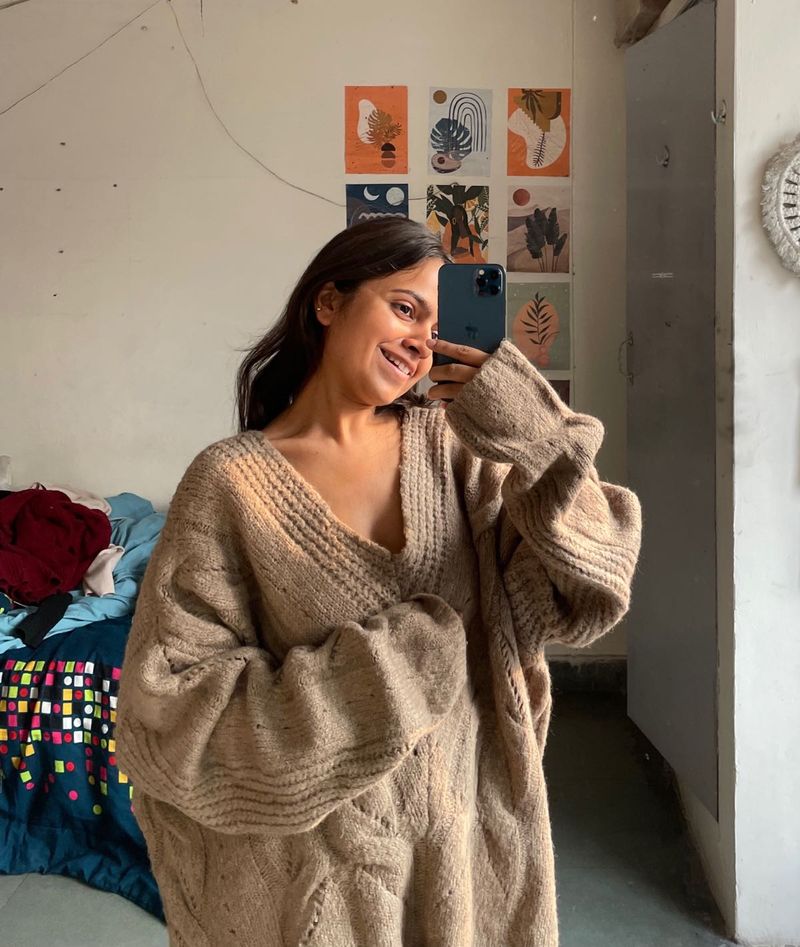 Cozy Knit V-Neck Sweater