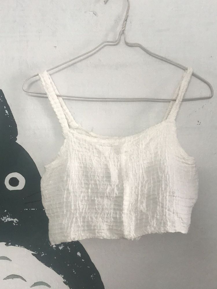 White Cotton Bralette