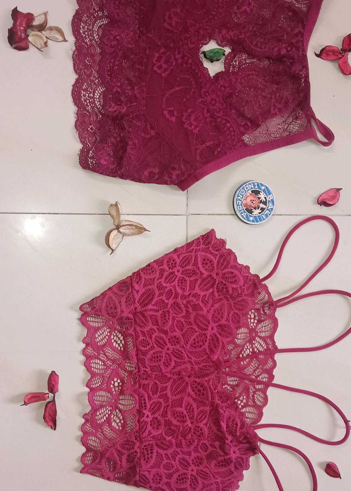 Price Drop Beachy Vibes Lace Bralettes
