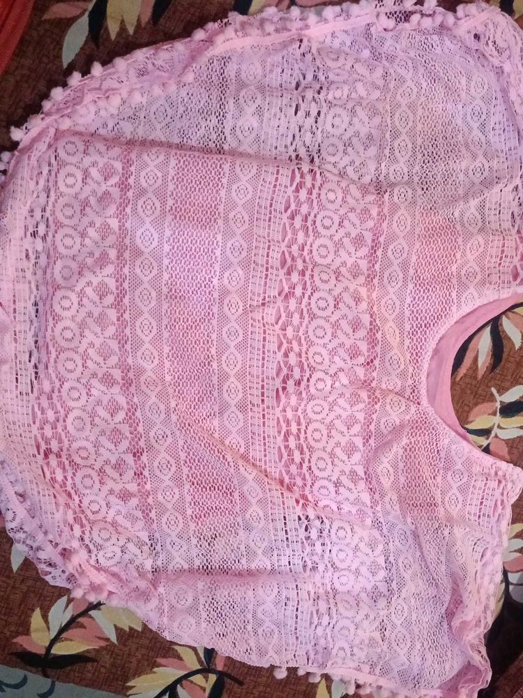 Pink Lace Top