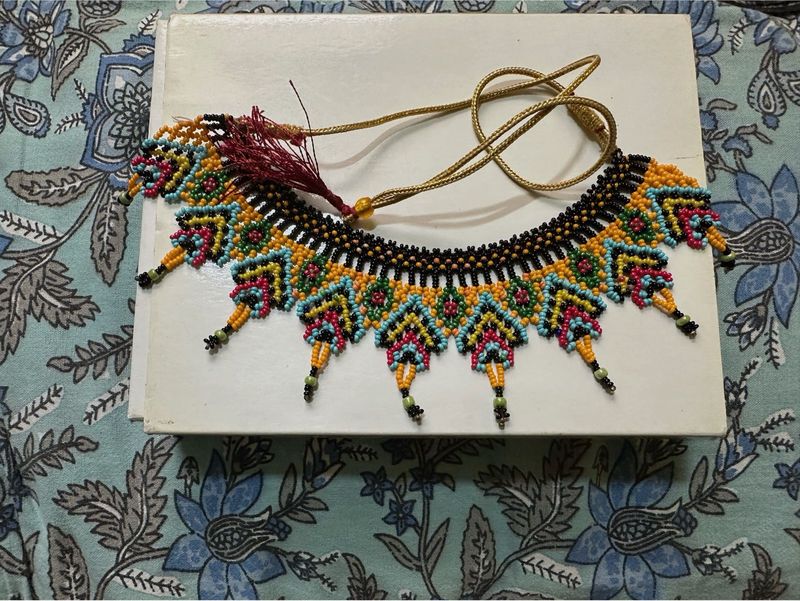 Colorful Beaded Statement Necklace