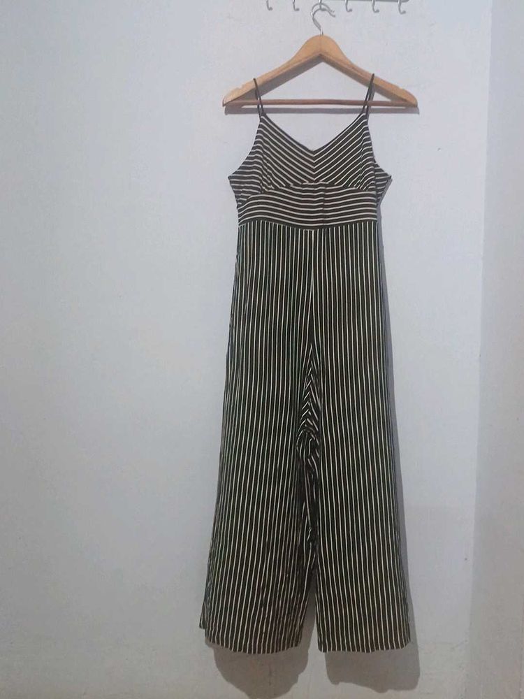 Striped Spaghetti Strap Jumpsuit