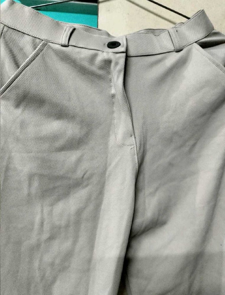Beige Formal Pants