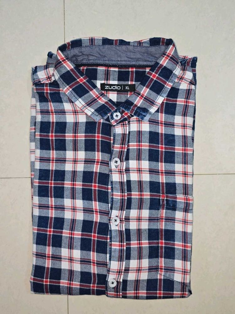Men&#39;s Plaid Casual Shirt