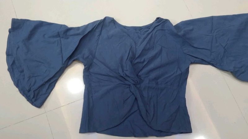 Bell Sleeves Crop Top