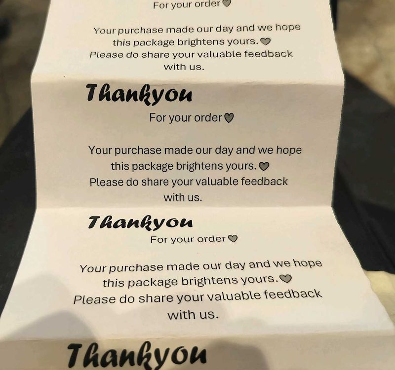 Printed Thankyou Notes 20nos