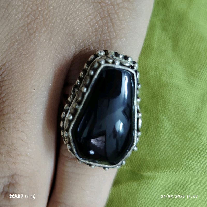 Black Stone Ring