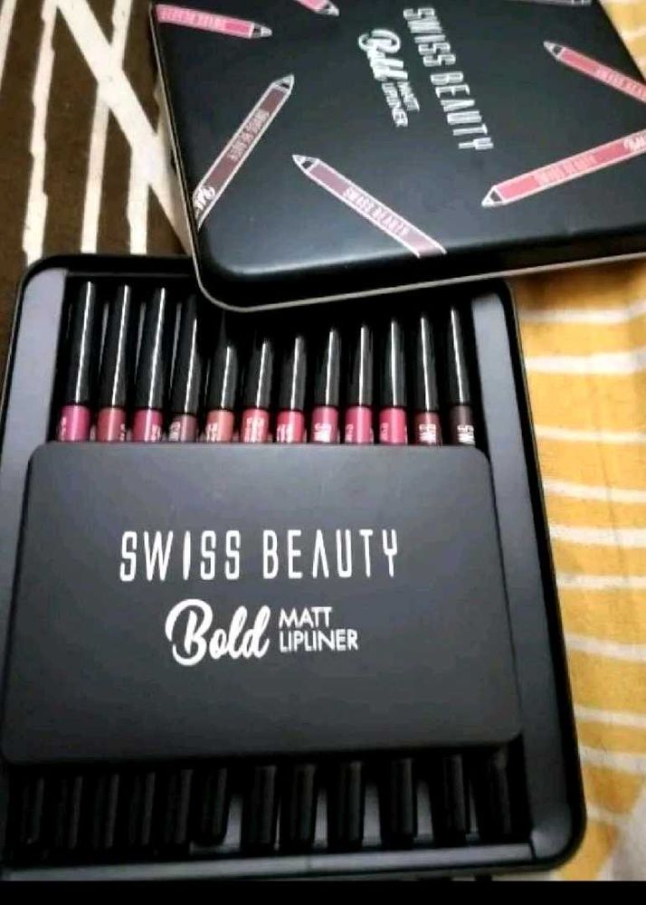 Bold Matte Lipliner Pack Of 12 Pcs