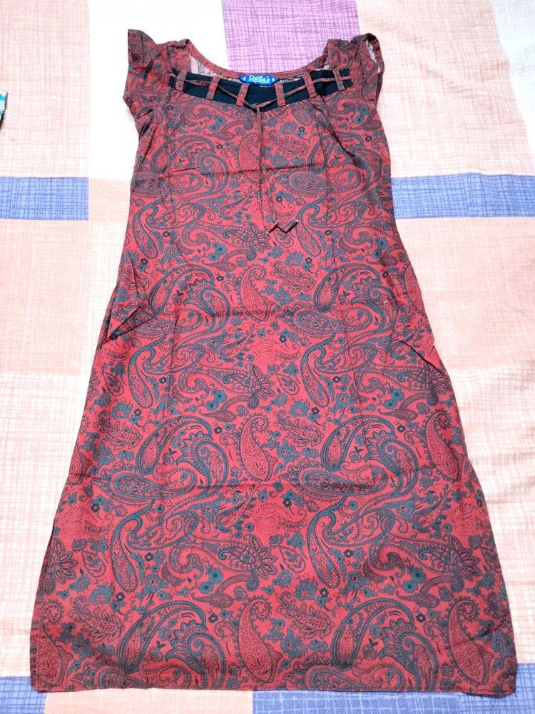 Paisley Print Casual Dress