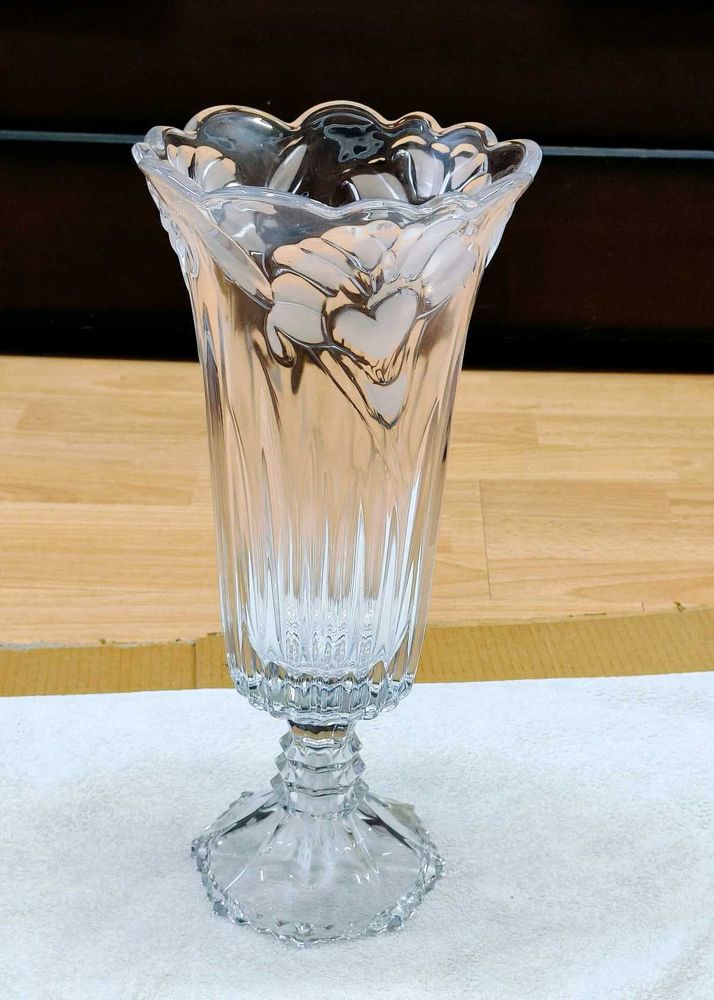 SOGA Japan Elegant Clear Glass Flower Vase