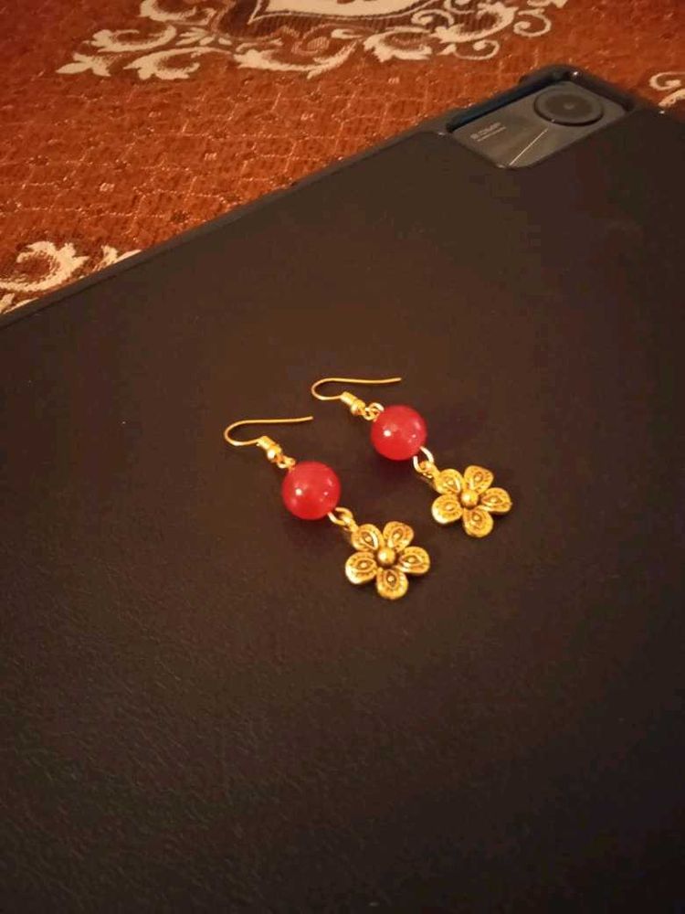 Flower Charm Earrings