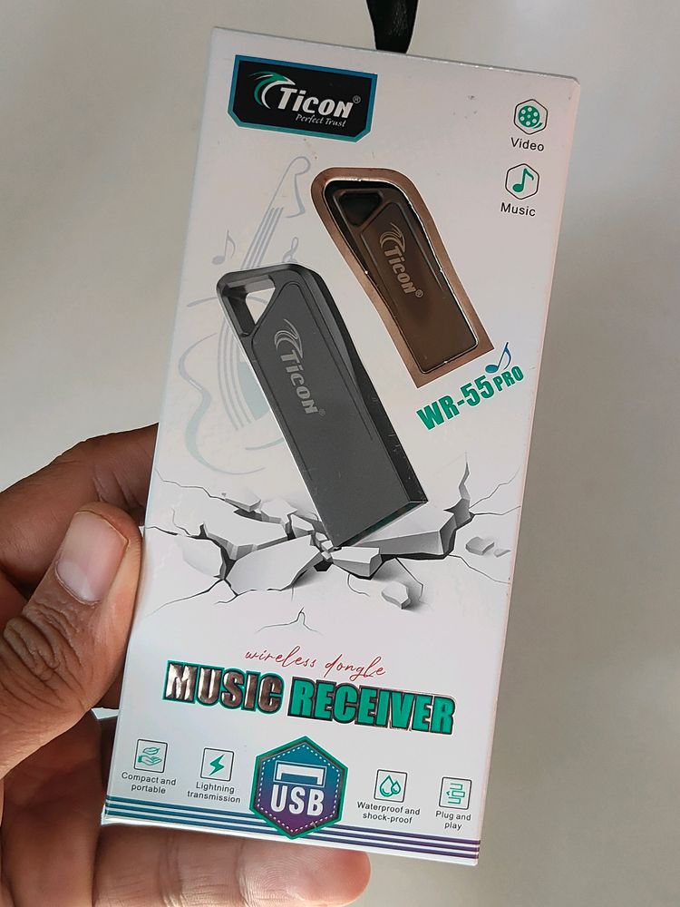 Ticon WR-55pro Wireless Dongle Music Receiver