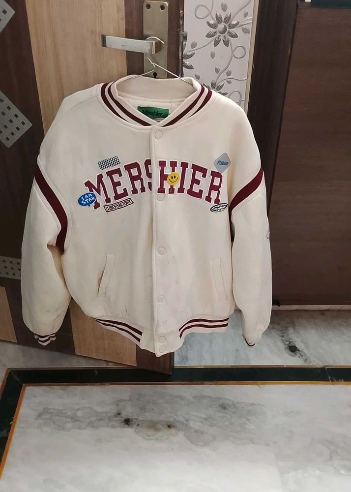 Varsity Style Embroidered Jacket