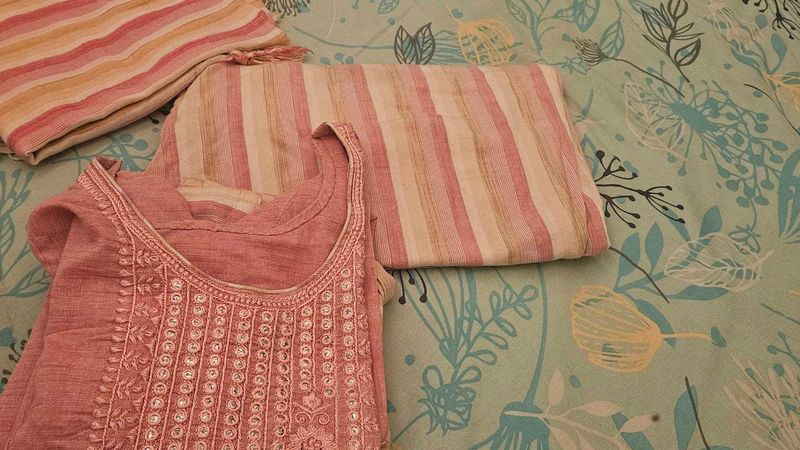 3 Peice Set Kurta+pant+duppata