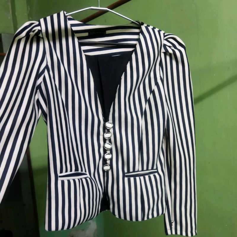 Striped Blazer - Zara