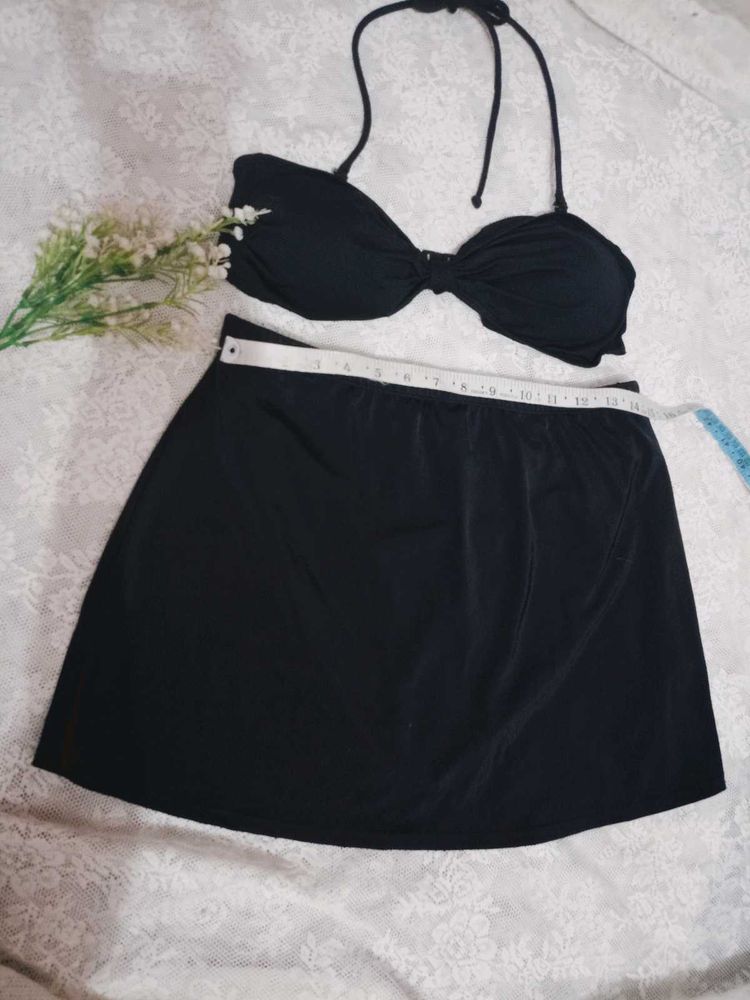 Helter Bikini Set With Skirt