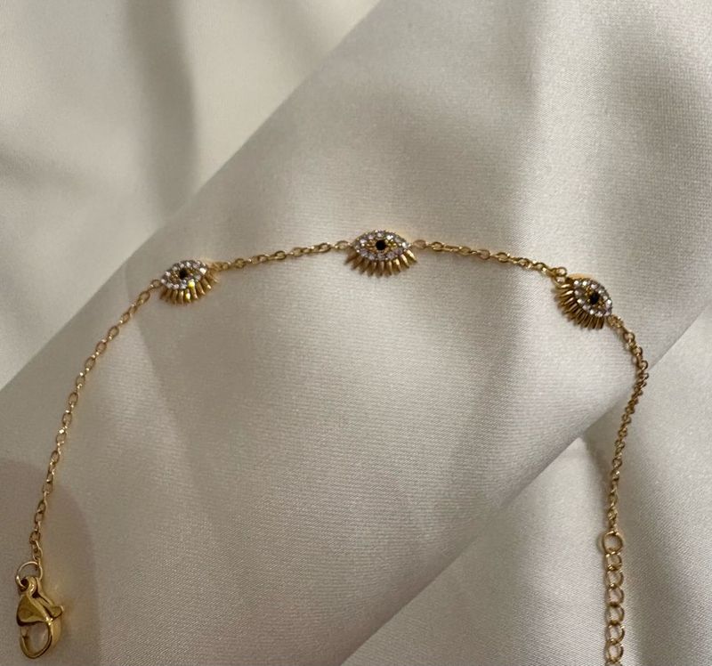 Anti Tarnish Evil Eye Bracelet