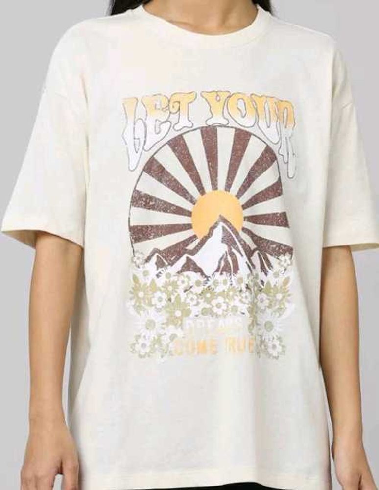 ONLY &#34;Let Your Dreams&#34; Graphic Tee