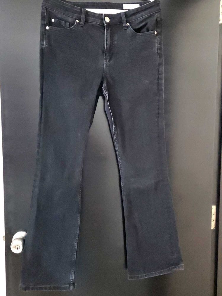 M&amp;S Dark Wash Flare Jeans