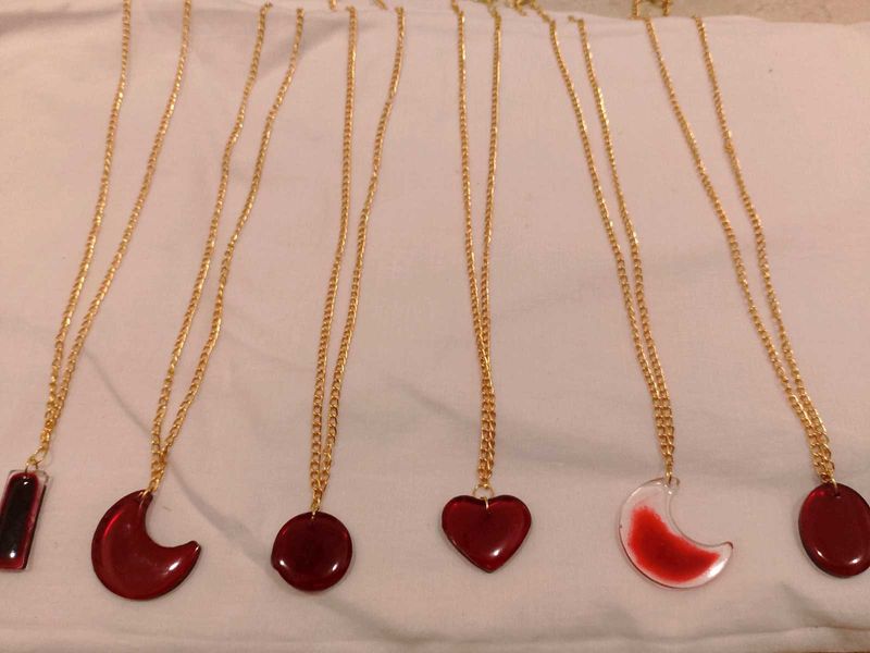 Resin Locket Necklace