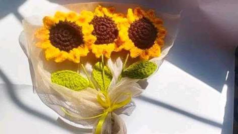 Crochet Sunflower 🌻bouquet 💐