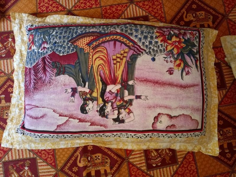 Pillow With Beautiful Cover