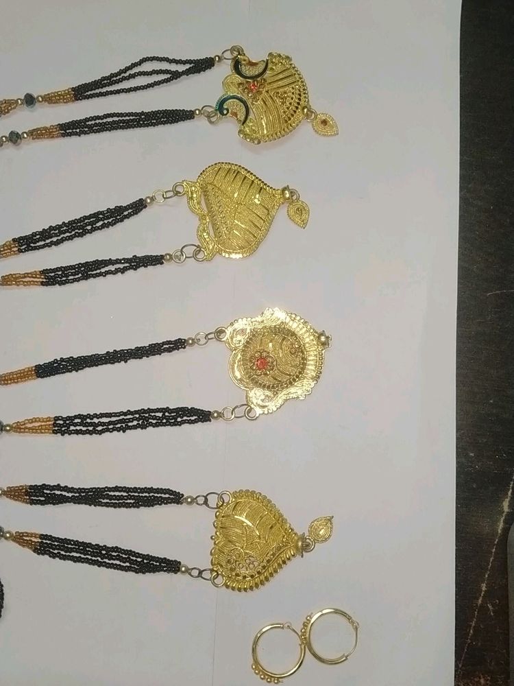 Combo Of 4 Mangalsutra With Free Earings