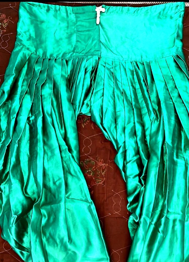 Patyala Salwar With Black Kurti Satin