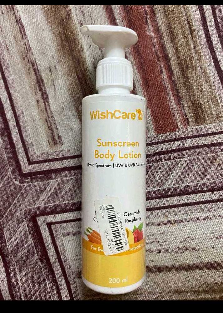 Wishcare Sunscreen And Aha Bha Body Lotion Combo