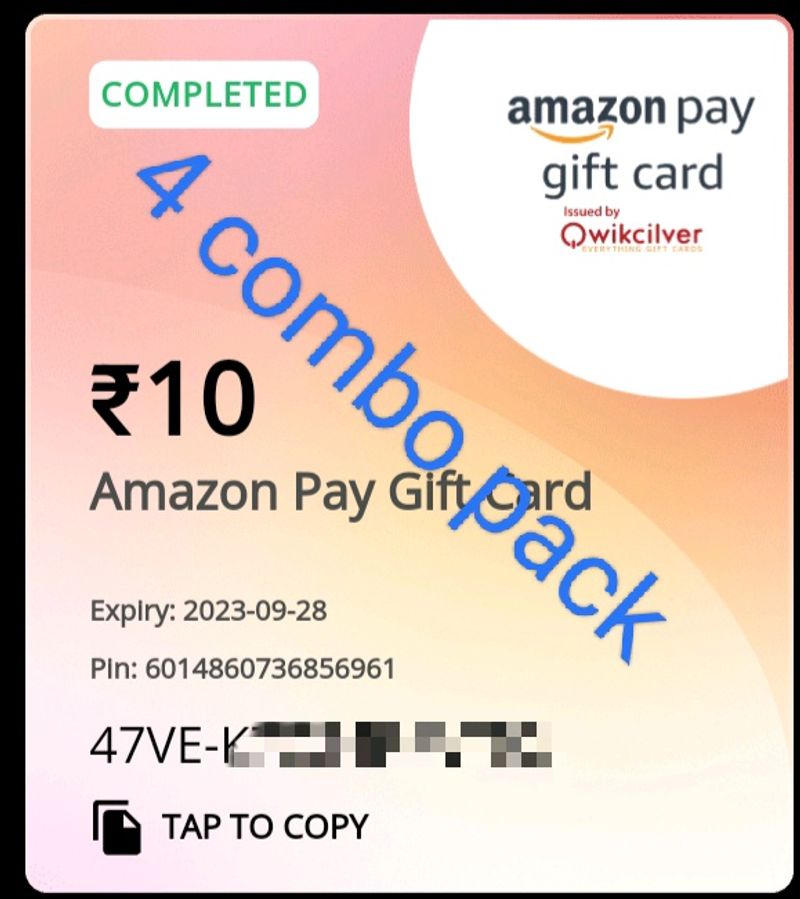 Amazon gift card combo pack 4
