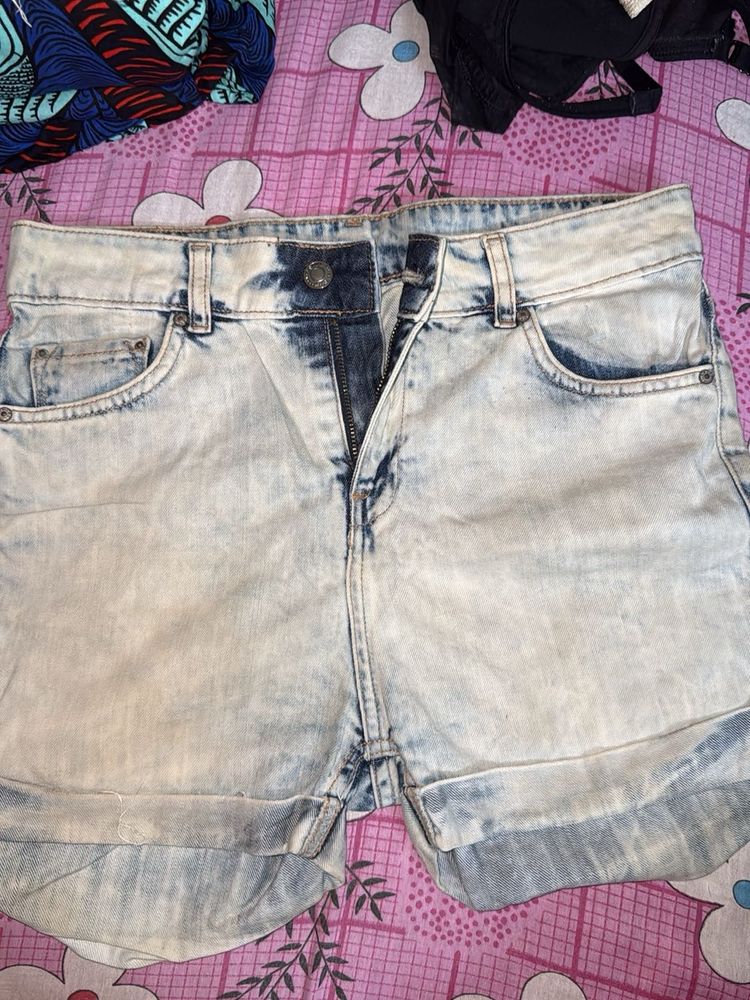 mango Denim Shorts