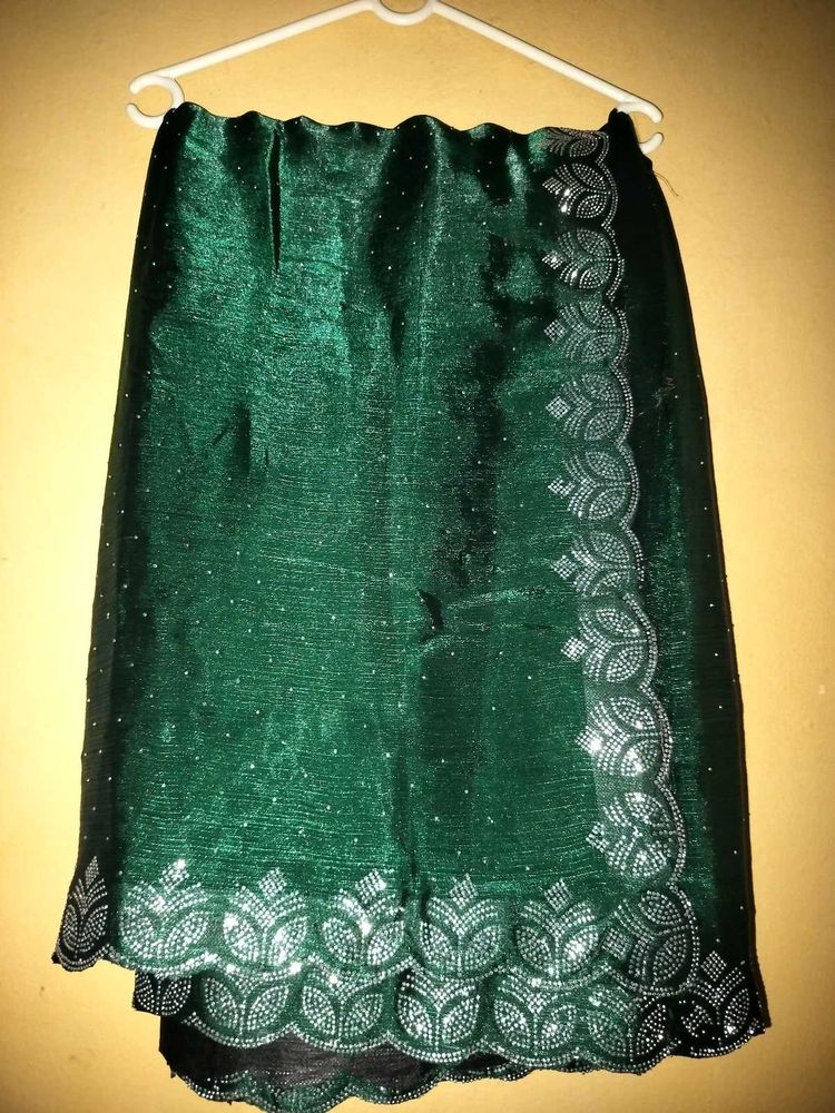 Emerald Green Beaded Saare