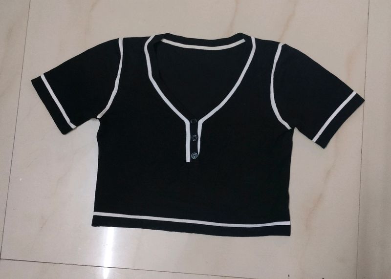 Black Crop Top