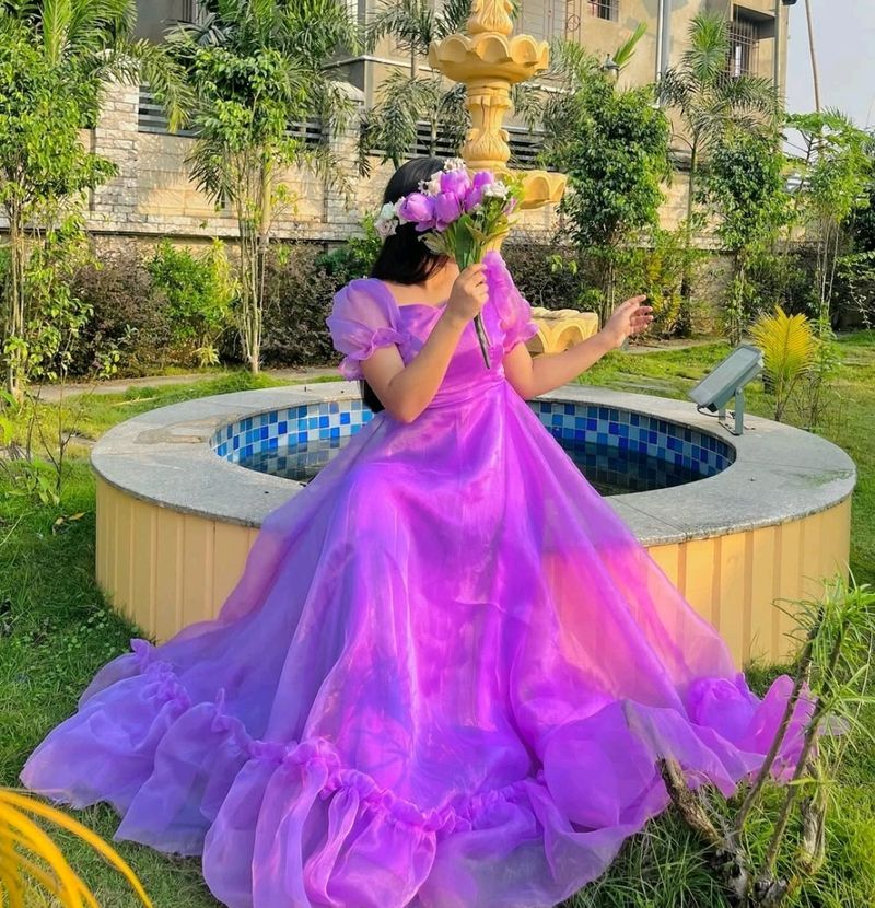 Organza Dress, All Colours Available 🥰