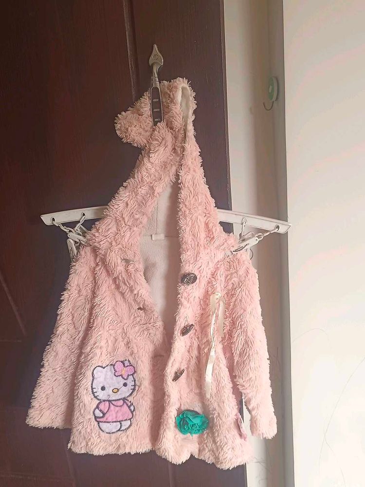 Cute Pink Hello Kitty Coat