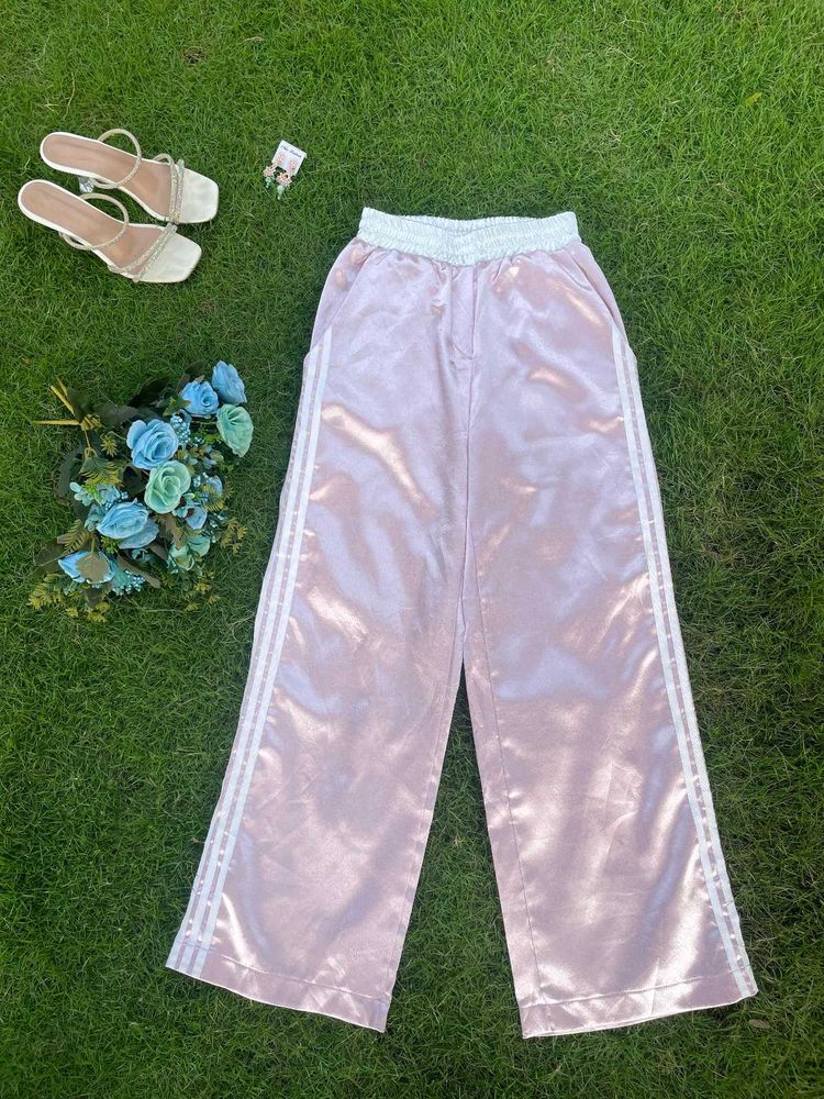 Pink Wide Track Pant