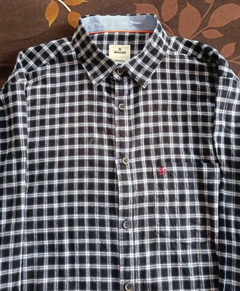 Checked WROGN Shirt ( 100% cotton )