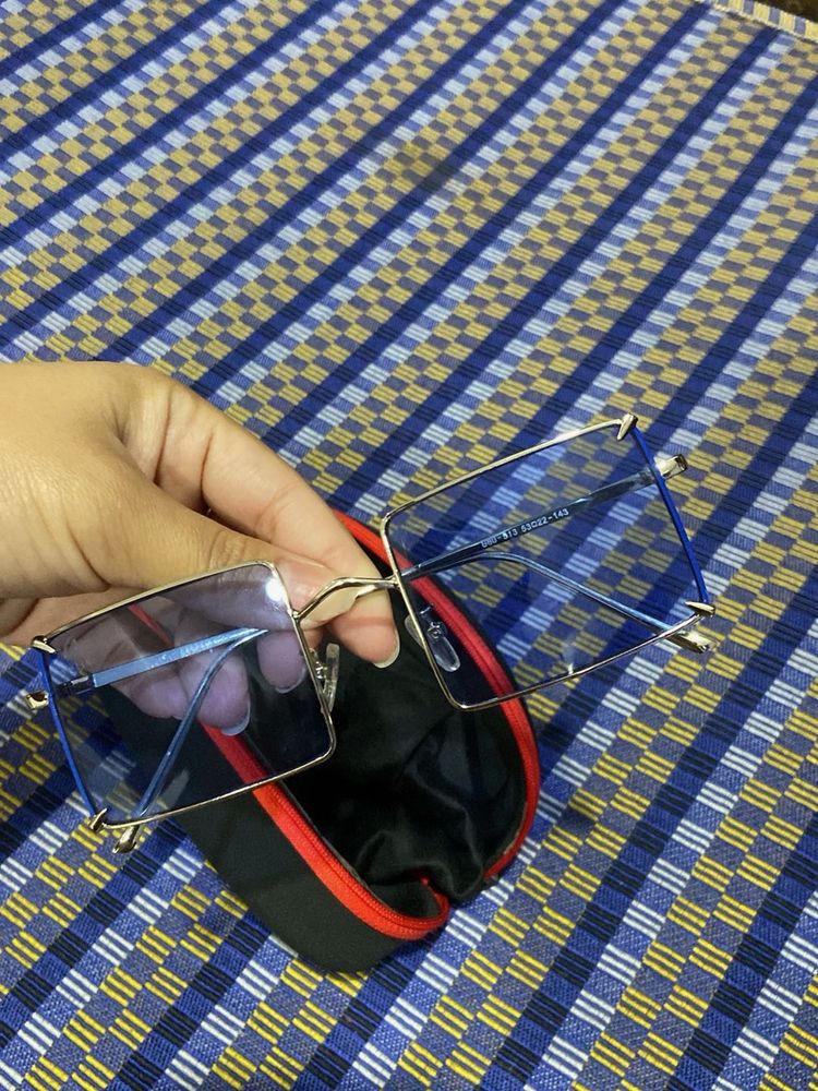 Square Blue Sunglasses